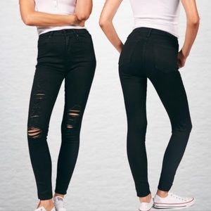 A&F SIMONE HIGH RISE SUPER SKINNY DENIM